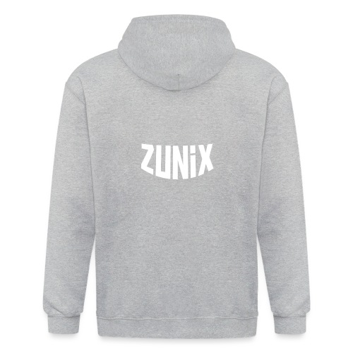 Zunix T-Shirt Man Logo Big - Uniseksjack Heavyweight met capuchon 