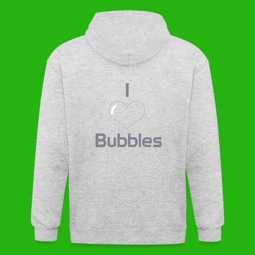 I Love Bubbles Shirt - Unisex Heavyweight Hooded Jacket