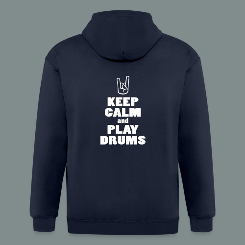 Keep calm and play drums - Veste à capuche épaisse unisexe