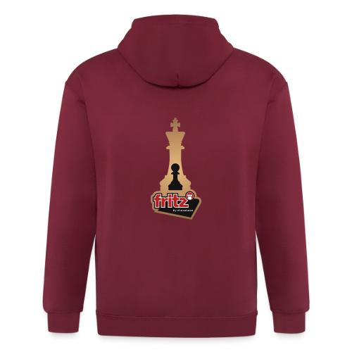 Fritz 19 Rey y Peón de ajedrez - Chaqueta unisex con capucha de alto gramaje 