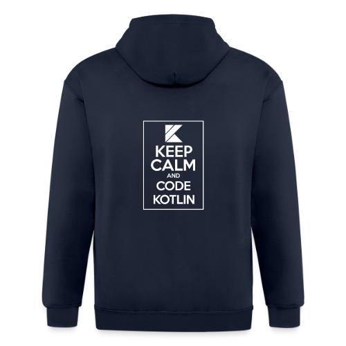 Keep Calm And Code Kotlin - Unisex Heavyweight Hooded Jacket