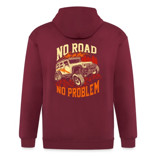 No Road - No Problem - All Wheels Drive - Unisex Heavyweight Kapuzenjacke