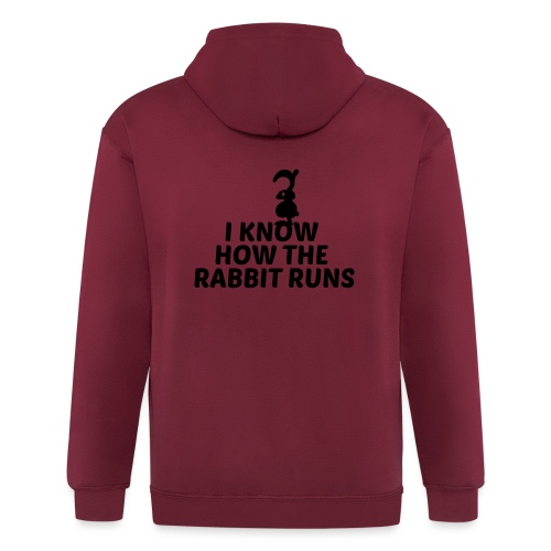 i know how the rabbit runs denglisch hase kaninche - Unisex Heavyweight Kapuzenjacke