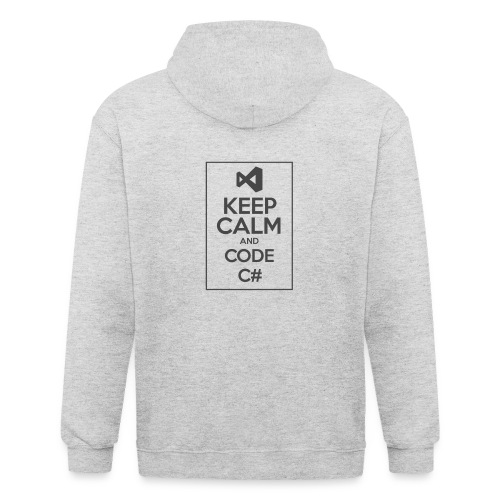 Keep Calm And Code C# - Unisex Heavyweight Hooded Jacket
