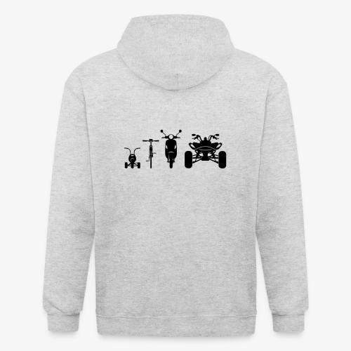 Motorcycle ATV Front Evolution - Unisex Heavyweight Hooded Jacket