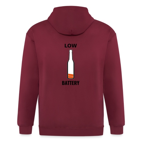 Beer Low Battery - Veste à capuche épaisse unisexe