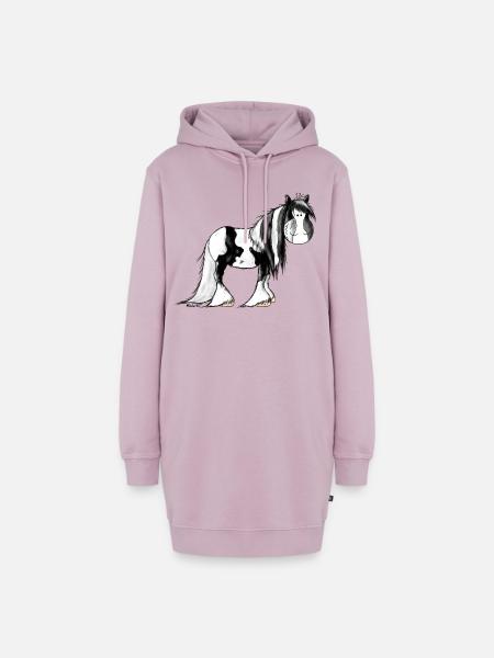 Irish Tinker Pferd - Pinto - Hoodie-Kleid - Altrosa