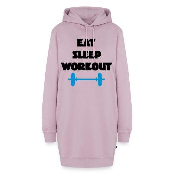 workout - Hoodie-Kleid - Altrosa - Vorne - AI Model Female 172 light (172cm)