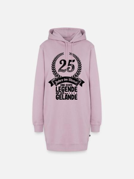 25 Jahre Im Dienst Dienstjubiläum Firmenjubiläum - Hoodie-Kleid - Altrosa