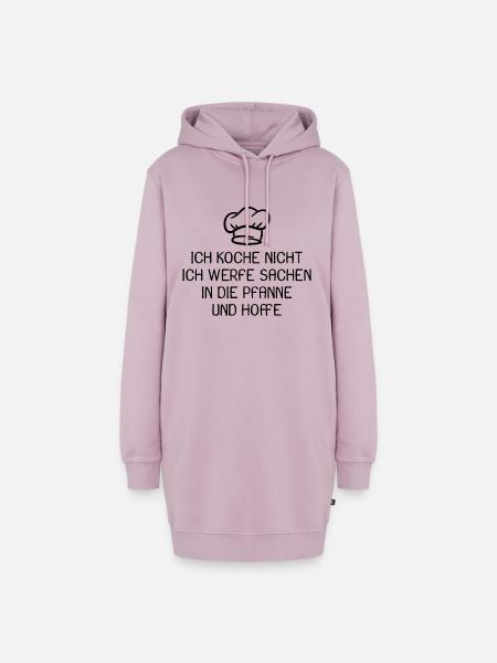 Koch Kochen Spruch lustig - Hoodie-Kleid - Altrosa