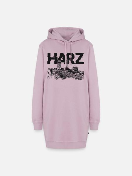 Harz Brocken Wandern - Hoodie-Kleid - Altrosa