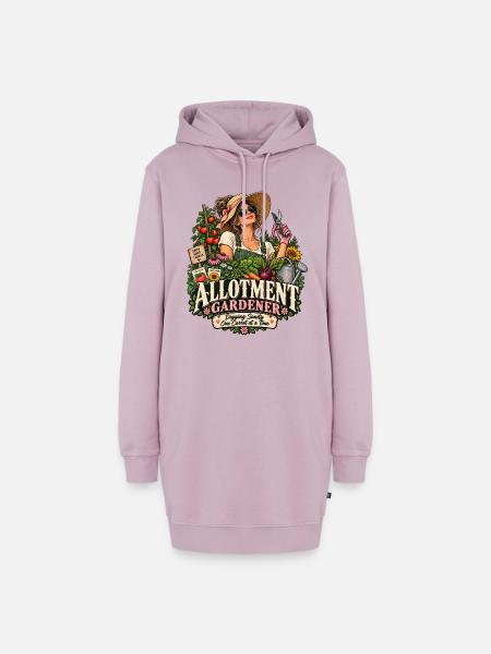 Der Gärtner bemerkt die Distanz - Hoodie-Kleid - Altrosa