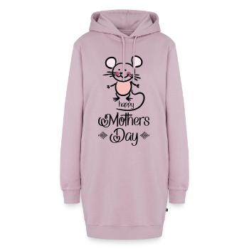 Muttertag - Hoodie-Kleid - Altrosa - Vorne - AI Model Female 172 light (172cm)