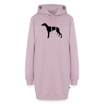 Greyhound - Hoodie-Kleid - Altrosa - Vorne - AI Model Female 172 light (172cm)