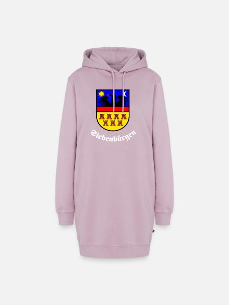 SIebenbürger-Sachsen Wappen "Siebenbürgen" W - Hoodie-Kleid - Altrosa