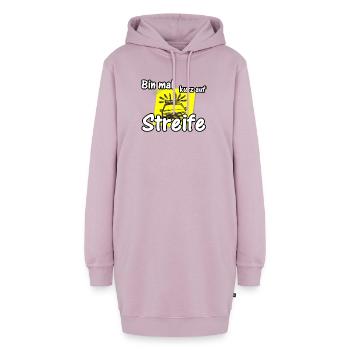 Bin mal kurz auf Streife Polizei, Fun, Geschenk - Hoodie-Kleid - Altrosa - Vorne - AI Model Female 172 light (172cm)
