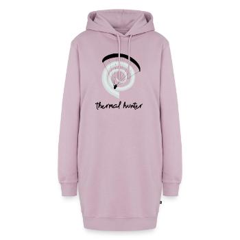 Thermal Hunter - Gleitschirm Shirt - Hoodie-Kleid - Altrosa - Vorne - AI Model Female 172 light (172cm)