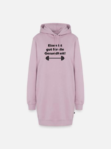 Fitness - Hoodie-Kleid - Altrosa