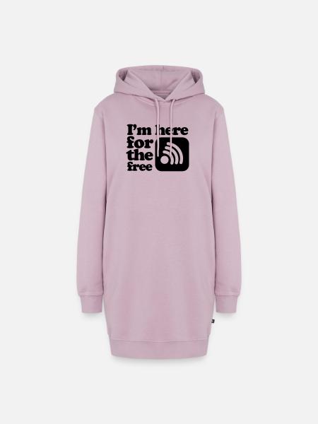 internet - Hoodie-Kleid - Altrosa