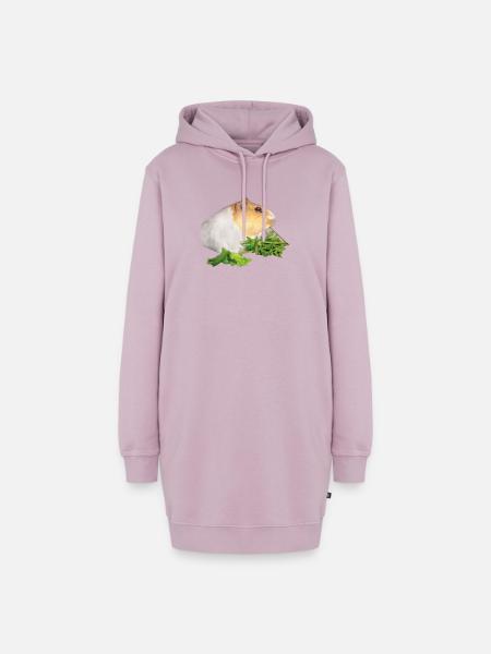 Meerschweinchen Rossi 1 - Hoodie-Kleid - Altrosa