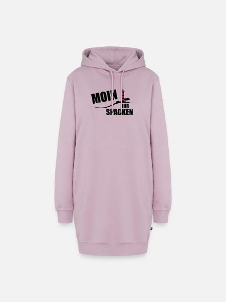 Moin ihr Spacken - Hoodie-Kleid - Altrosa