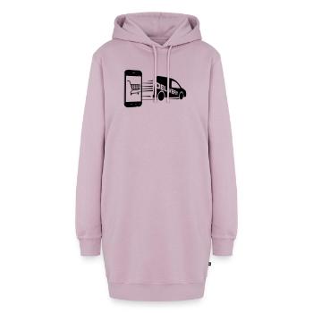 Online-Shopping und Lieferung - Hoodie-Kleid - Altrosa - Vorne - AI Model Female 172 light (172cm)