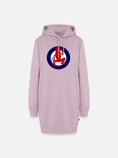Red Salamander - Hoodie-Kleid - Altrosa