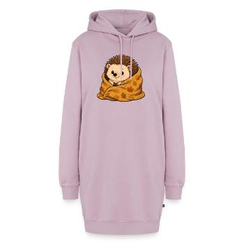 igel-decke - Hoodie-Kleid - Altrosa - Vorne - AI Model Female 172 light (172cm)