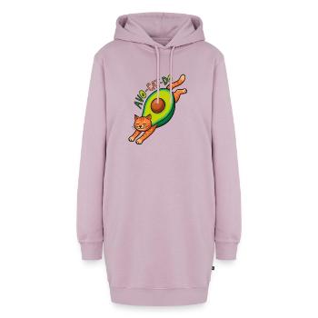 AvoCatDo Dehnkatze - Hoodie-Kleid - Altrosa - Vorne - AI Model Female 172 light (172cm)