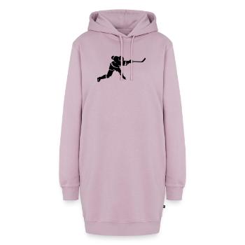 Eishockey - Hoodie-Kleid - Altrosa - Vorne - AI Model Female 172 light (172cm)