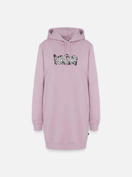 Pyrotechnik Graffiti - Hoodie-Kleid - Altrosa