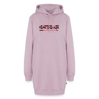 Neon-Herzbrecher - Hoodie-Kleid - Altrosa - Vorne - AI Model Female 172 light (172cm)
