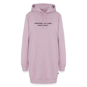 Cinema / Film / Zitat / TV-Serie - Hoodie-Kleid - Altrosa - Vorne - AI Model Female 172 light (172cm)