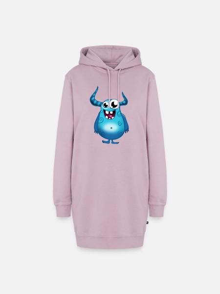 Monster - Hoodie-Kleid - Altrosa