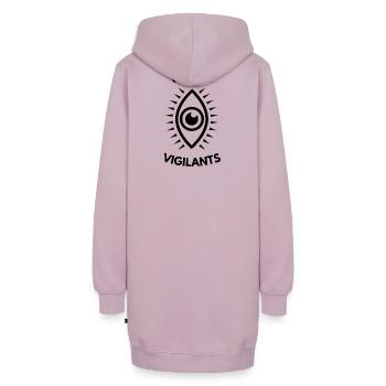 Vigilant Vaginas Parodie - Hoodie-Kleid - Altrosa - Hinten - AI Model Female 172 light (172cm)