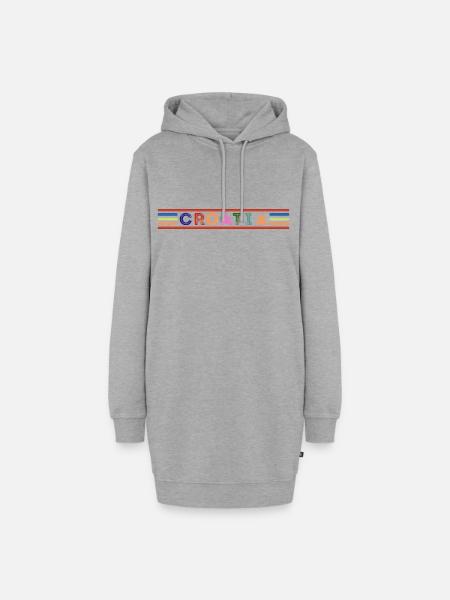 Kroatien - Hoodie-Kleid - Grau meliert