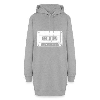 Kassette - Hoodie-Kleid - Grau meliert - Vorne - AI Model Female 172 light (172cm)