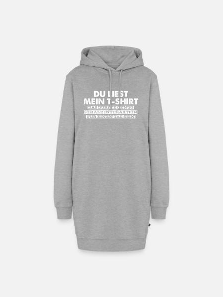 Zocker Zocken Computerspiel Internet Geschenk - Hoodie-Kleid - Grau meliert