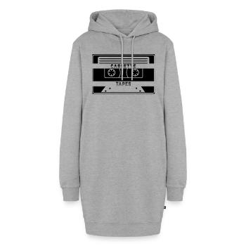 Kassette - Hoodie-Kleid - Grau meliert - Vorne - AI Model Female 172 light (172cm)