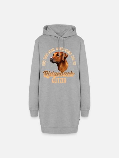 Rhodesian Ridgeback - Hoodie-Kleid - Grau meliert