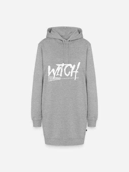 Witch - Hoodie-Kleid - Grau meliert
