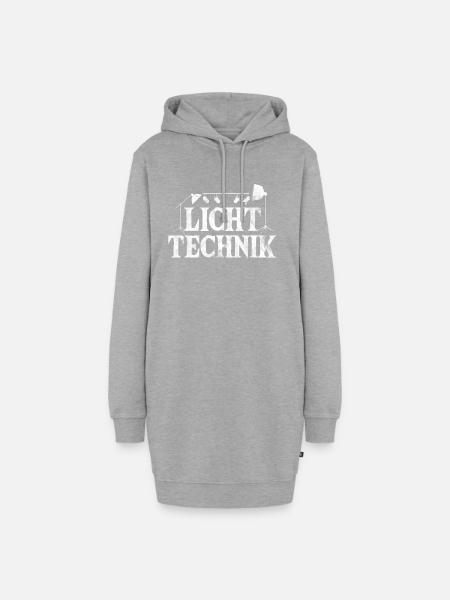 Lichttechnik Lichttechniker Licht Bühne Geschenk - Hoodie-Kleid - Grau meliert