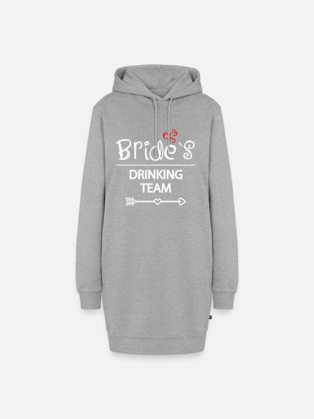 Junggesellinnenabschied - Hoodie-Kleid - Grau meliert