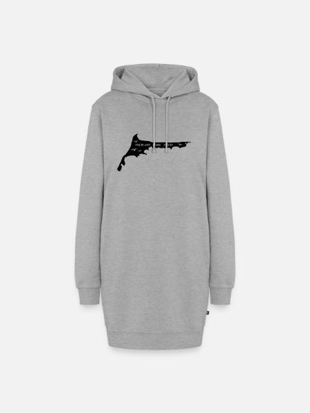 Ostsee Darss Fischland Zingst Geschenk - Hoodie-Kleid - Grau meliert