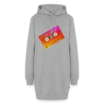 Kassette - Hoodie-Kleid - Grau meliert - Vorne - AI Model Female 172 light (172cm)
