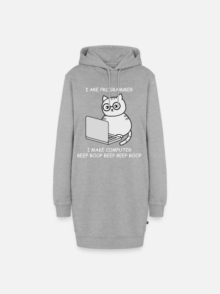 Informatiker Informatik Programmieren Ingenieur - Hoodie-Kleid - Grau meliert