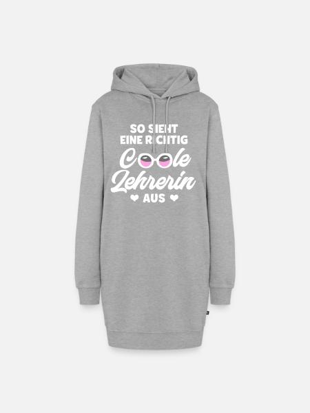 Lehrerin - Hoodie-Kleid - Grau meliert