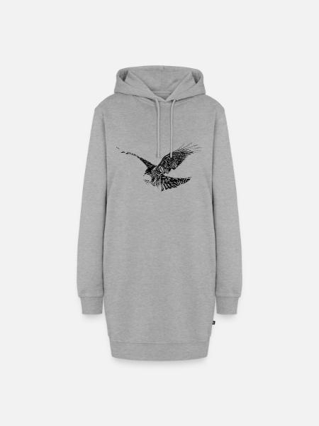 Falke - Hoodie-Kleid - Grau meliert
