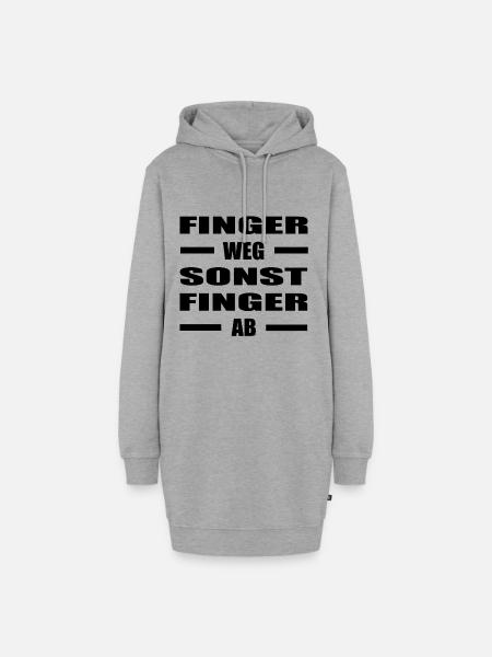 sprüche lustige sprüche lustige humor spruch - Hoodie-Kleid - Grau meliert