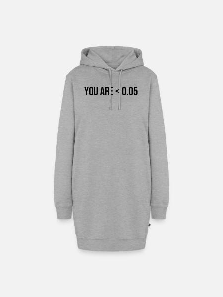 Data Scientist Geschenke | Big Data Data Science - Hoodie-Kleid - Grau meliert